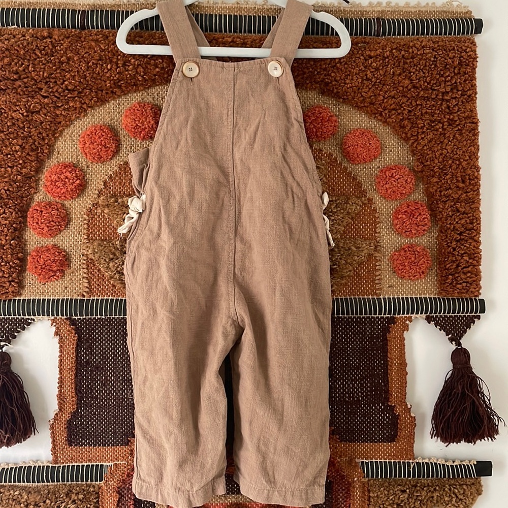 Zara beige overalls